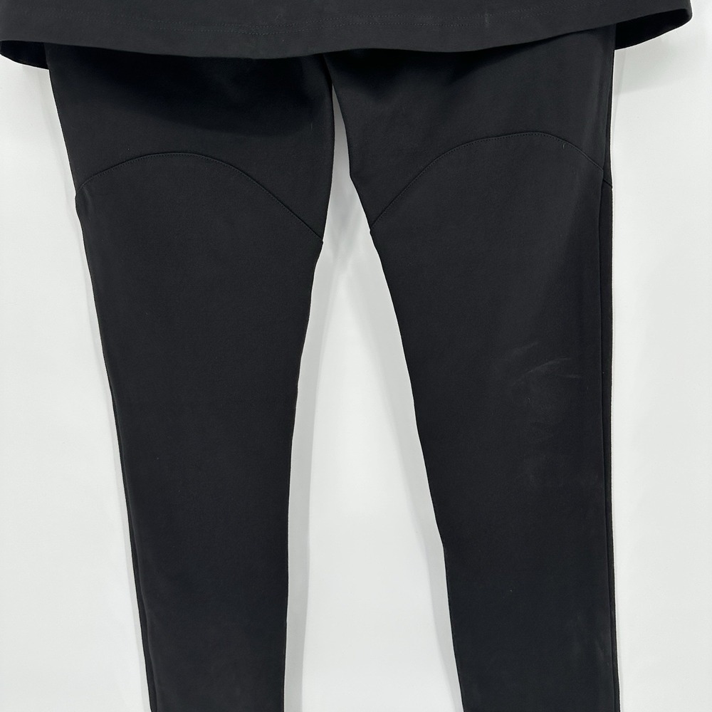 Orttu Medium NY Skirt Pants Jogger Black Men Avant-garde Elastic Waist Slim Cut - Picture 9 of 15